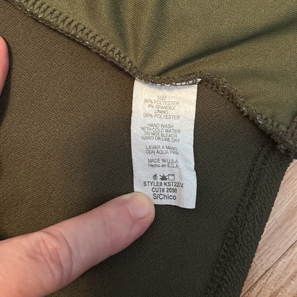 Women's Windsor Padded Lace Crop Top Bralette size Small Olive Green B41 - Picture 6 of 6